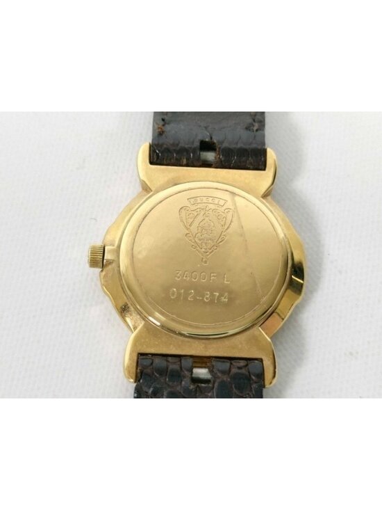 Gucci Watch L Gold Brown Stainless Steel main image 9